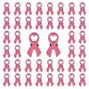 20Pieces Ribbon Brooches Pin Breast Cancers Awareness Lapel Badges Women Jewelry