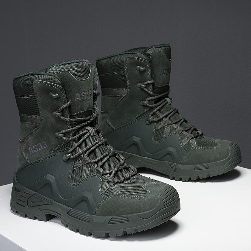 Men's Waterproof Russian Tactical Combat Boots - Wear-Resistant Non-Slip Hiking & Mountaineering Shoes
