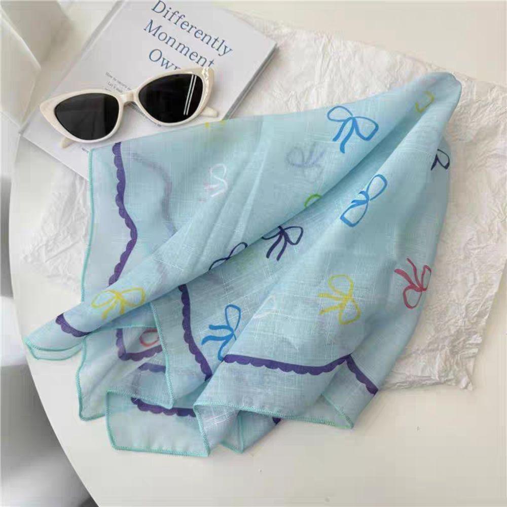 Elegant Fresh Small Scarf Thin Triangular Hair Band Elegant Headscarf  Girls