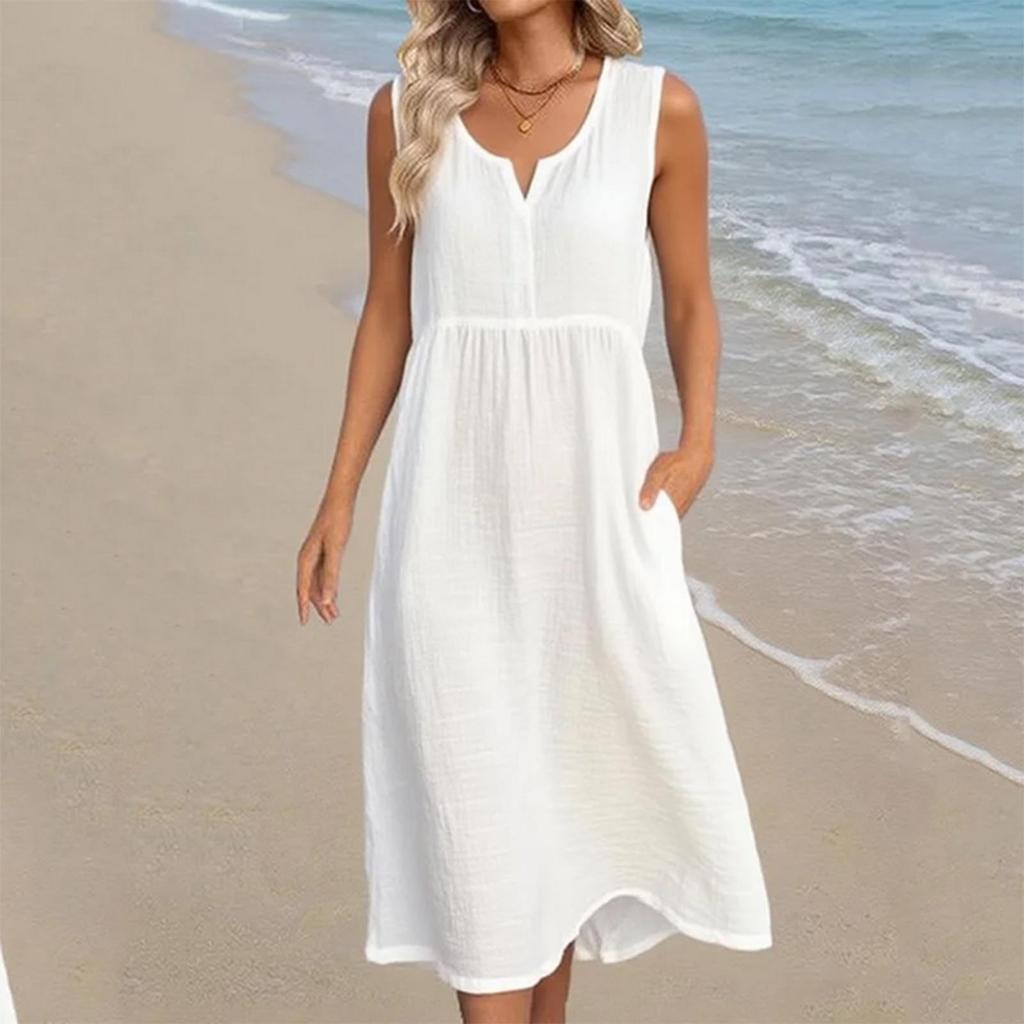 Ladies' Casual And Fashionable Sleeveless Dress