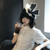 Lightweight Bow Polka Dot Hat Hairpin Nonslip Design Hair Accessory for Women  Girls