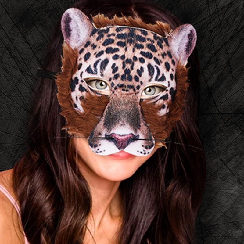 Lovely Halloween Mask Realistic Animal Face Mask Cover Cosplay Costumes Props Masked Ball Party Gifts for Adults Kids