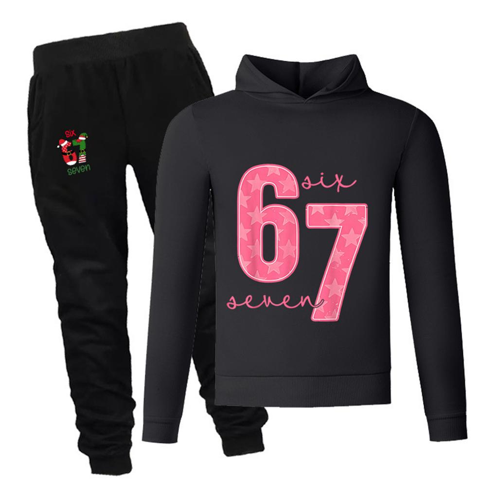 Set aus langärmeligem, locker sitzendem Kinderpullover mit Buchstabenprint