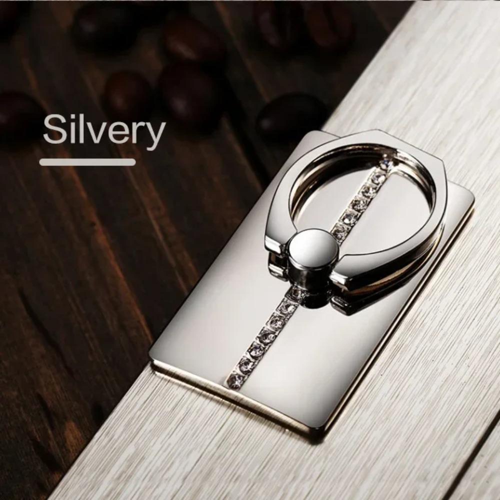 Hand-free Mobile Phone Stand Ultra-thin Adhesive Square Finger Ring Holder Metal Rotatable Back Sticker Bracket Outdoor