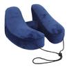 Inflatable Travel Pillow H Shaped Detachable and Washable Quick Fill with Storage Bag and Hat Airplane Pillow for Neck