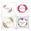 Nordic Mother's Day Short Plush Cushion Pillow Cover