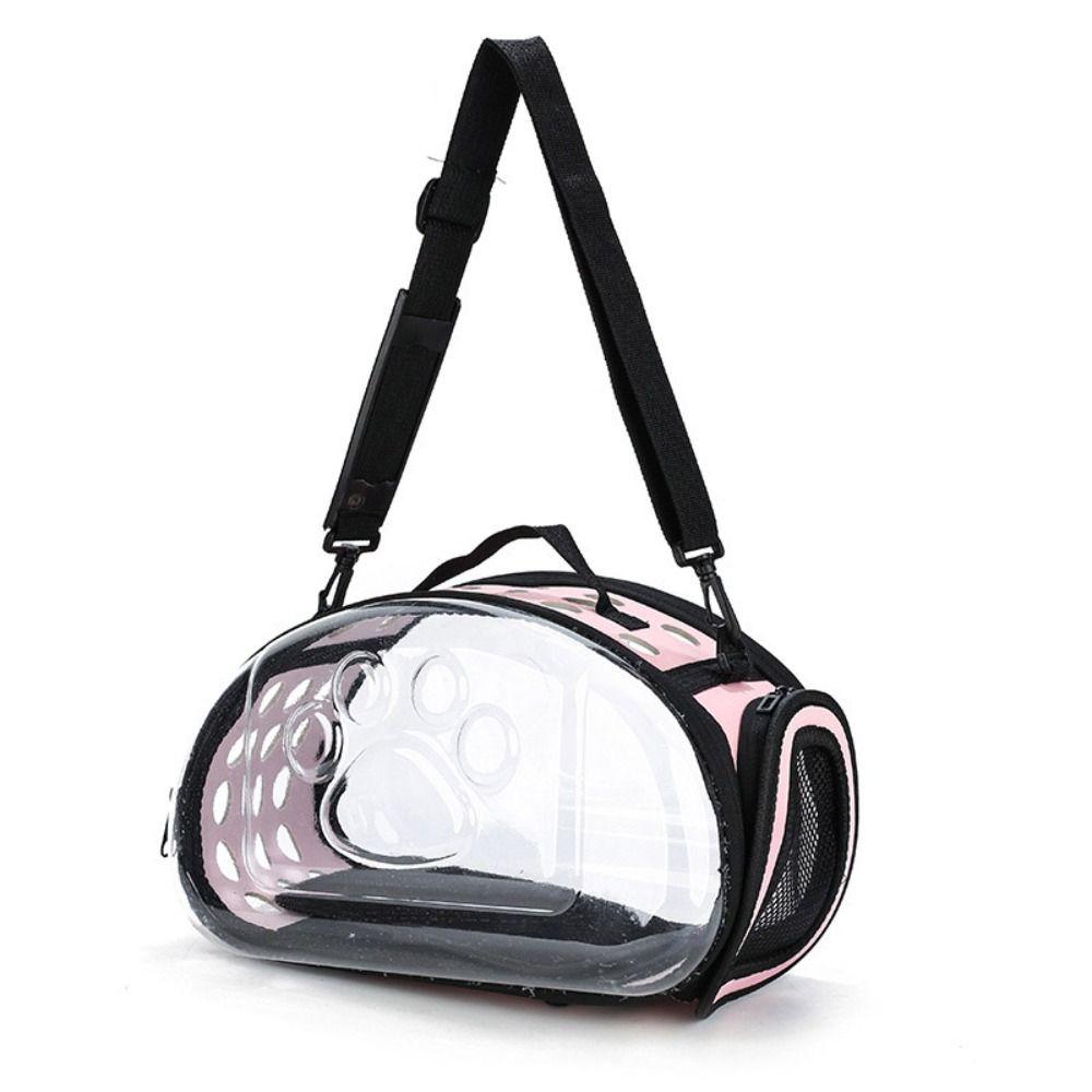 Breathable Pet Shoulder Crossbody Bag Foldable Large Capacity Pet Outing Bag Portable Collapsible Cat Backpack Space Cabin