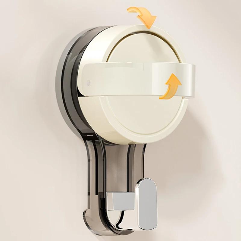 1/2/3PCS Suction Cup Hooks No Punching Wall Hooks for Bathroom Kitchen Bedroom Reusable Towel Clothes Hanger Hook Home Organizer