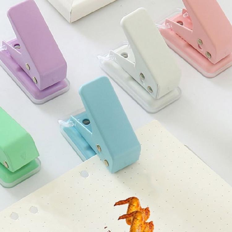 Plastic Hole Puncher For Multi Page Documents Smooth Punching Mechanism Travel Friendly Design Ideal Study Office Tool