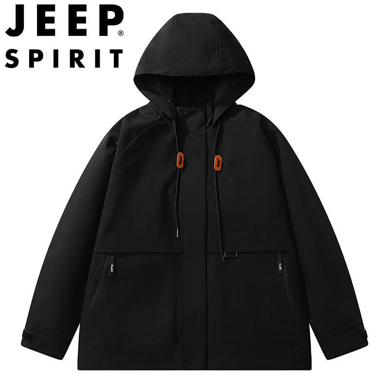 

JEEP SPIRIT Men s Hooded Waterproof Outdoor Jacket 2XL