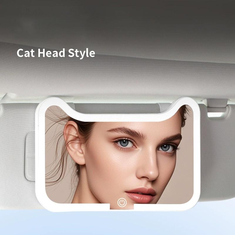 Auto Sonnenblende Make-up Spiegel LED Touchscreen Einstellbare Helligkeit Umschaltbar Auto Innenraum Kosmetikspiegel Auto Schminkspiegel