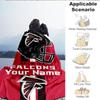 1PC Custom Name Blanket Atlanta-Falcons Rise Up Flannel blankets Patterns Throw Blanket All-Season Soft Gift for Couch, Bed, Camping, Birthday gifts
