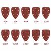 10Pcs Triangular Sandpaper 60 80 120 240 100 120 180 400 800 Grit Triangle Sanding Paper Abrasive Grinding Tool For Wood Plastic