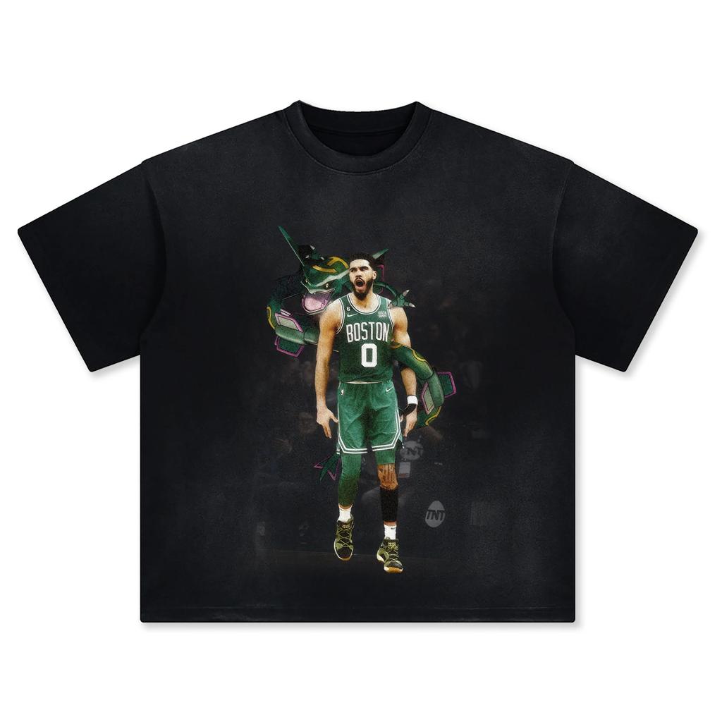 Pokémon Joint Basketball Star Printing Shortsleeved Tshirt Mens 2025 Summer New Fashion Cotton Breathable Y2K Street Top