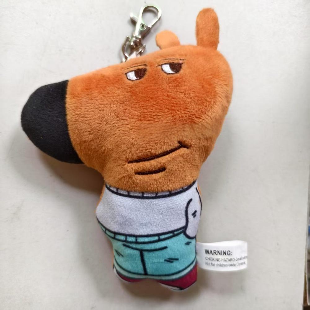Chill Meme Guy Cartoon Dog Plush Toy Stuffed Animal Doll Kids Birthday Gift