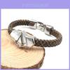 Bracelet Ninja en Alliage Plaqué Anime Naruto Motif Feuille Design Unisexe Cadeau Fan d'Anime Souvenir de Voyage