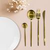 Gilded Gold Cutlery Set, 24 Pieces, For 6 People