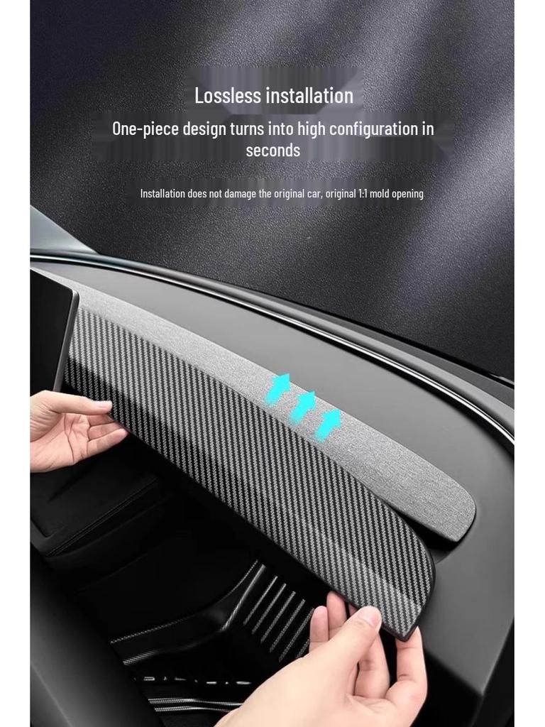 Bandă Decorativă pentru Bordul Consolei Centrale Tesla Model Y/3 pentru Protecție Interioară