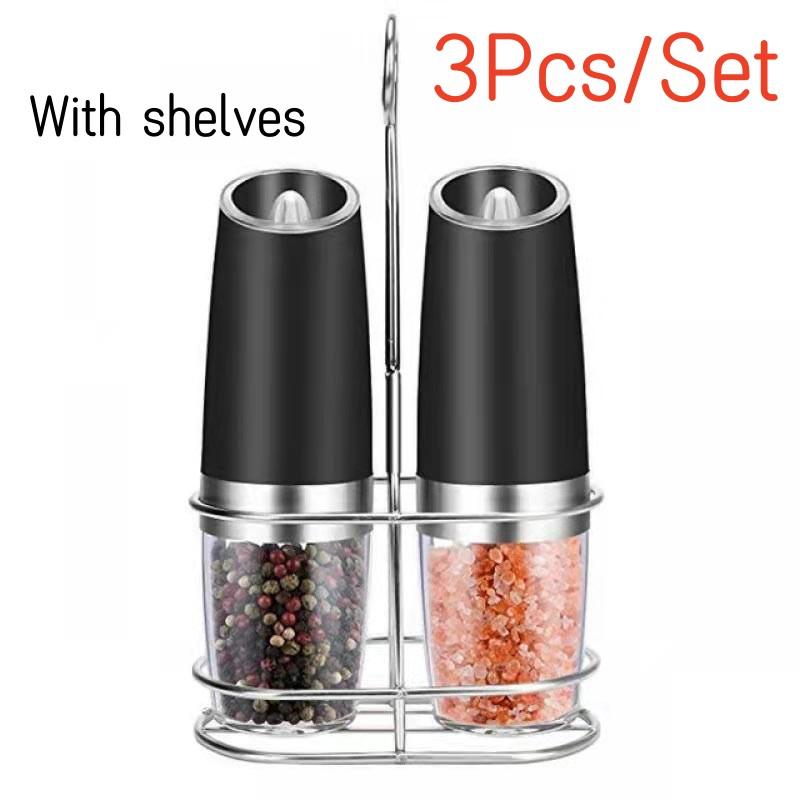 Electric Salt and Pepper Grinder,Automatic Gravity Spice Mill,Cumin Grinder,Pulverizer Kitchen Gadgets for Cooking Seasoning