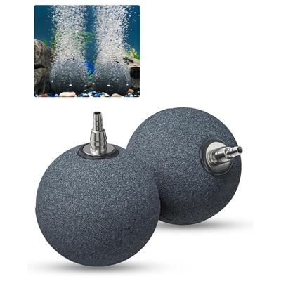 Teich-Luftstein, 5,1 cm, Luftstein für Aquarien, langlebiger Belüfter, Sauerstoffdiffusor, Luftstein, Luftpumpenzubehör für Aquarien, Fischtank, 2er-Pack