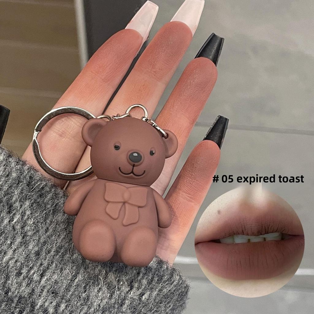 Art Value Bären Lippenmudde Set: 6 Matte Farben, Vielseitiger und Natürlicher Aufhellender Lipgloss für Studenten