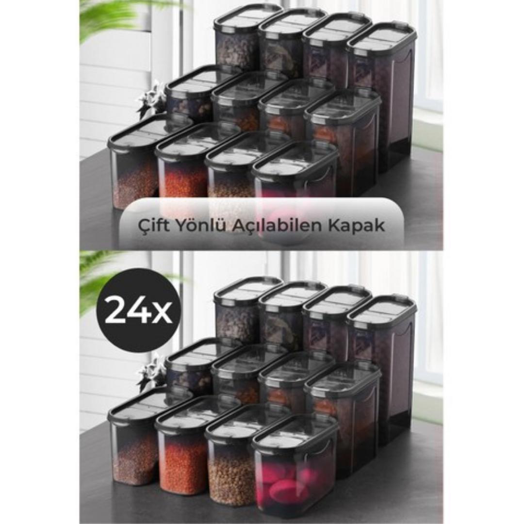 

Vienev DAISY Контейнер для хранения пищевых продуктов, 24 шт., 8 шт. (1,4 литра, 2 литра, 2,8 литра) Двойное покрытие