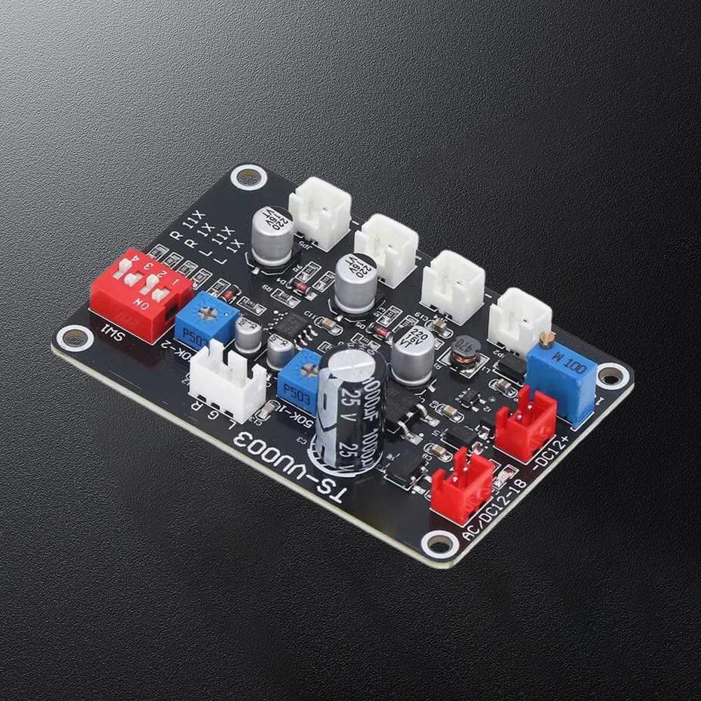 TS VU003 VU Meter Driver Board Backlight Adjustable VU Meter Driver Panel AC DC 12V-18V High-Frequency Low-Pass
