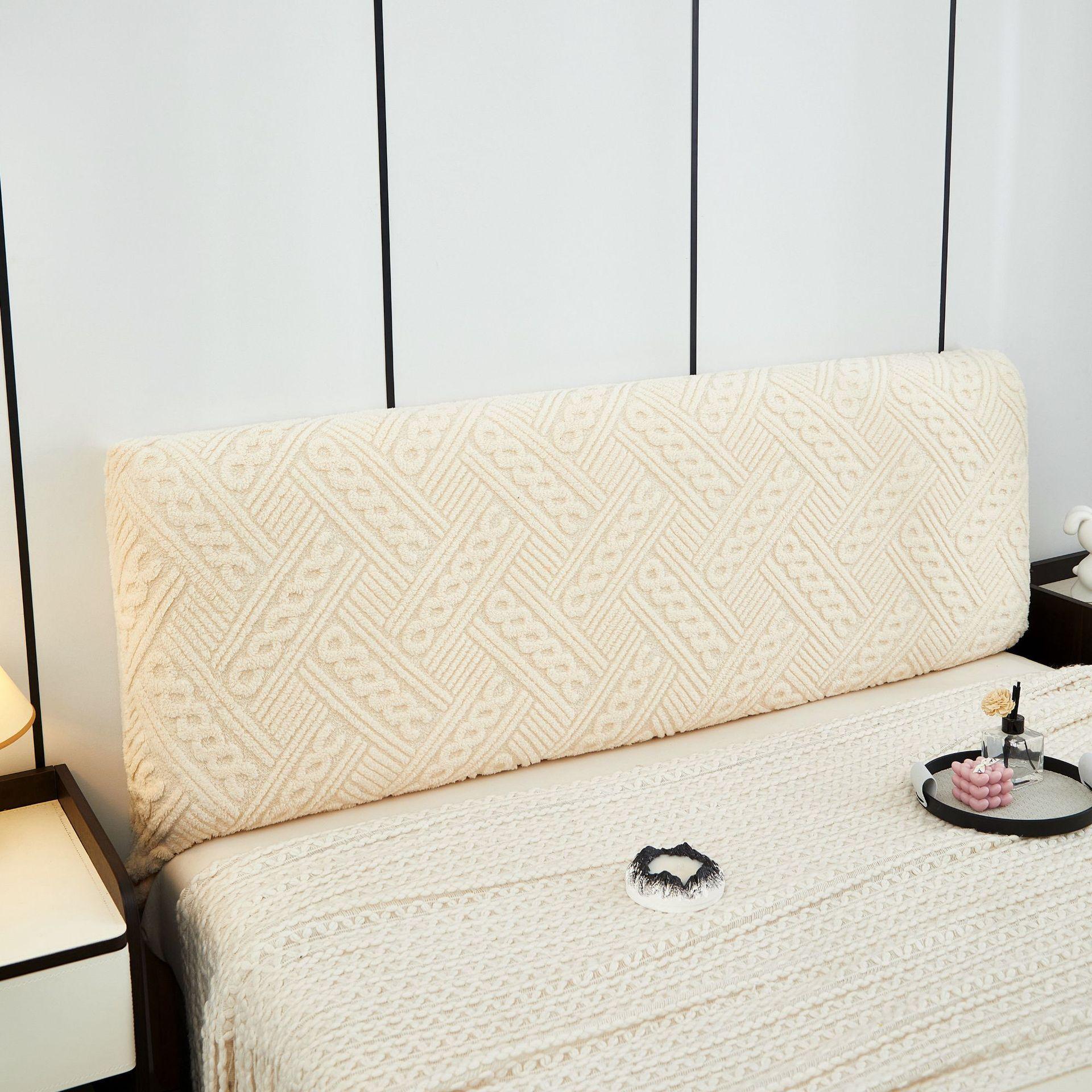 

Чехол для изголовья кровати Full Queen Cal King Stretch Soft Bed Headboard Slipcover Stretch Solid Color Purproof Protector Cover Washable for Bed Bedroom Decor L1.5M(1.4M-1.6M) X H60cm