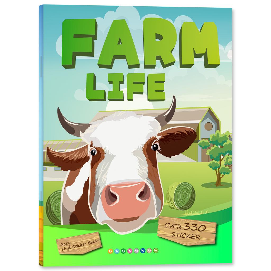 Non-Toxic New Sticker Book Focus Potential Development Stickers Children Enlightenment Baby Early Education Book