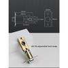 304 Stainless Steel Fire Door Fire Door Lock With Key Three-lever Handle Lock Replacement Ball Lock Bathroom Keyless Door Lock
