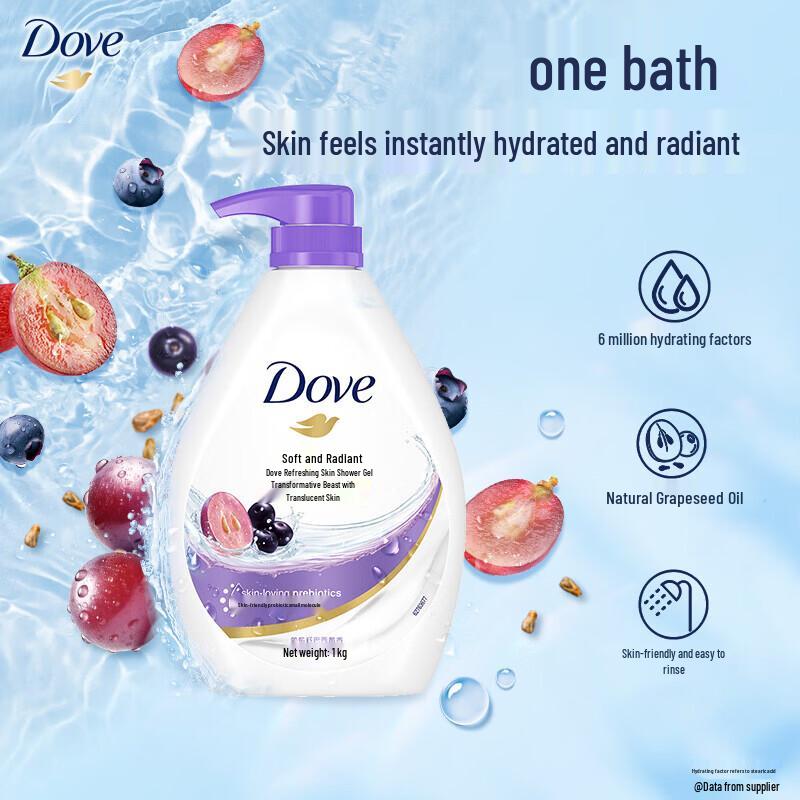 Dove Supple Brightening & Refreshing Body Wash Set