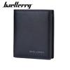 Wallet Men's Short European American Business Thin Two Fold Retro Vertical Soft