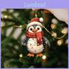Christmas Red Hat Penguin Acrylic Auto Accessory With Cartoon Theme For Vehicle Decor