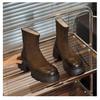 Medium boots 2025 autumn and winter new elastic thin boots thick heel boots fashionable versatile thick-soled British style medium heel women's boots