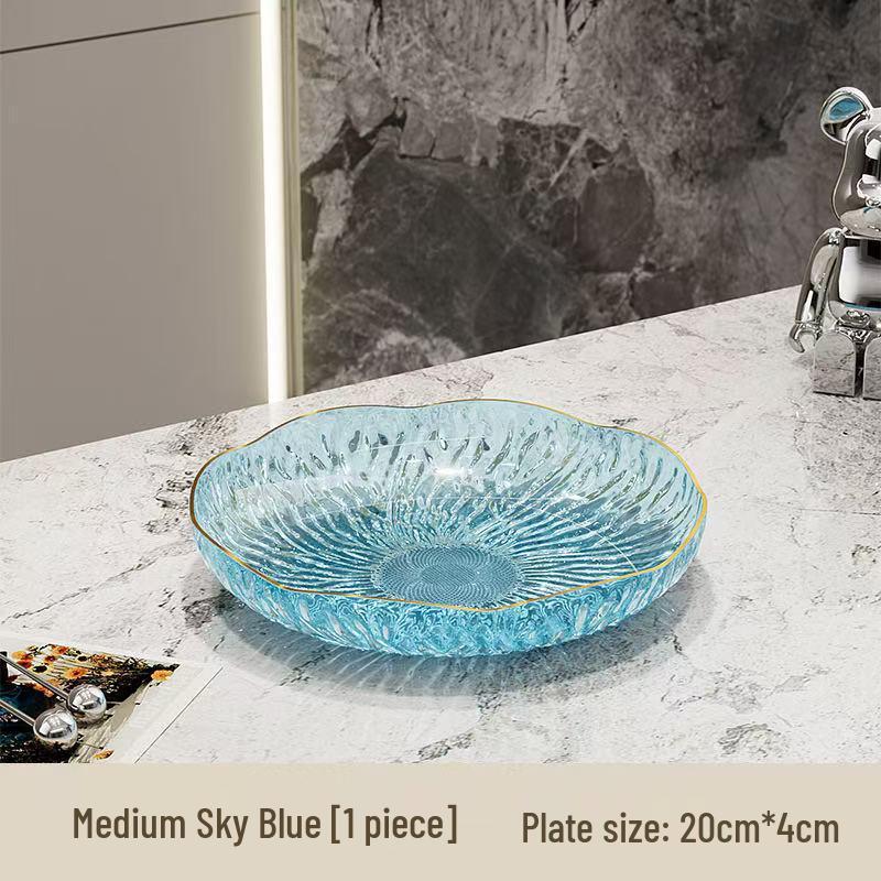 Elegante Mesa de Centro Prato para Exibir Frutas e Lanches