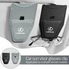 Porte-lunettes de pare-soleil de voiture Sac à lunettes de soleil en cuir Clip pour carte Intérieur Pour Lexus CT ES GS NX IS250 CT200h IS300h ES300h RX400h NX