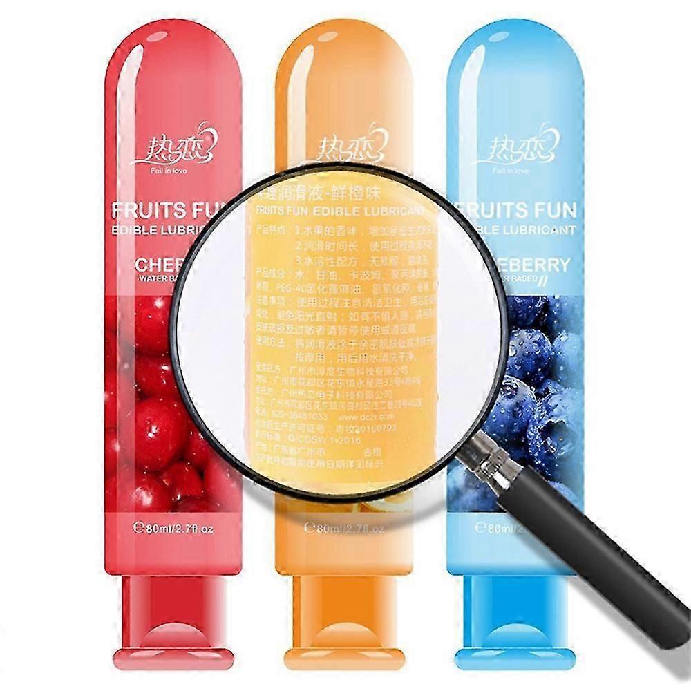Fruit-Flavoured Edible Personal Lubricant Gel: Safe for Intimate Massage and Oral Use