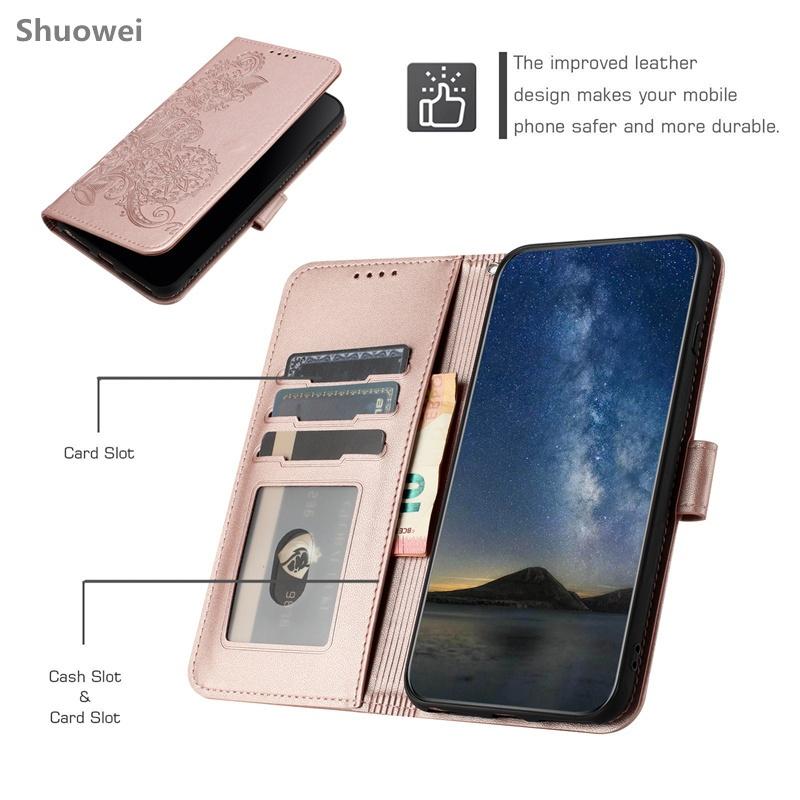 For Samsung Galaxy A11 M11 A12 M12 F12 A13 M13 A14 A15 A16 F16 A17 4G 5G Phone Case Card SlotLeather Flip Wallet Cover