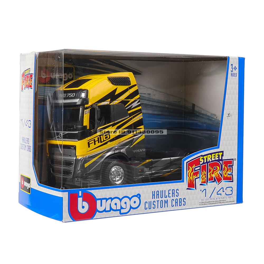 Bburago 1:43 Transport vehicle front end Volvo FH16Globetrotter 750XXL model simulation car model alloy car toy male collection
