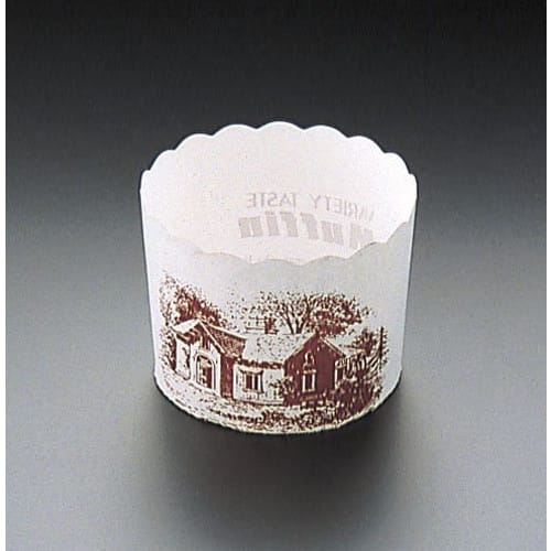 

Tenma Paper Muffin Cups, White, House Pattern, M-405, Bleached Craft, Japan (100 pieces) WMH21
