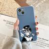 Cute H-HaNako Kun Phone Case For IPhone 11 12 13 Pro Max X XR XS Max 6 6S 7 8 Plus SE 2022 Liquid Square Color Phone Cover