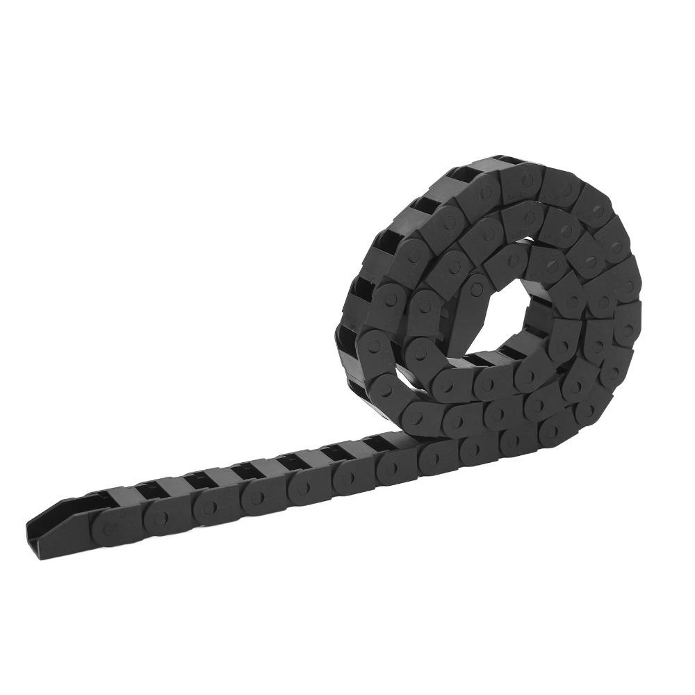 

Black Nylon Cable Chain 10mm x 15mm(Inner H x Inner W) End Connectors Wire Carrier Cable Carrier Electronic Equipment 10mm x 15mm