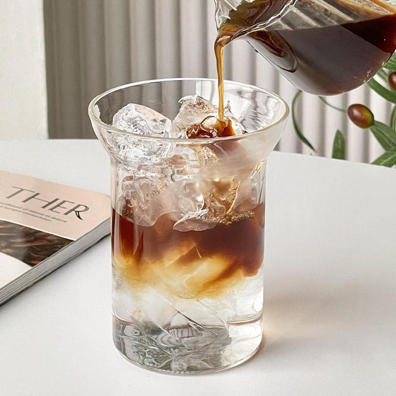 Tazza in Vetro Borosilicato a Bocca Larga per Caffè, Acqua e Tè - Leggera e Resistente al Calore