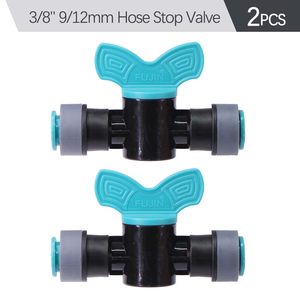 3/8" 9/12mm Misting Cooling System 360° Bend 0.6mm Nozzle Atomizer Sprayers Slip Lock PE Hose Outdoor Garden Irrigation Watering