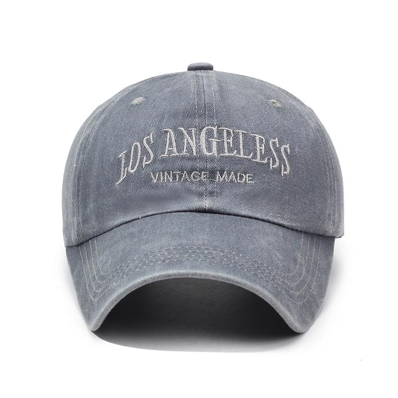 American ins washed versatile baseball cap big head circumference shows small face simple versatile cap deepened curved brim hat
