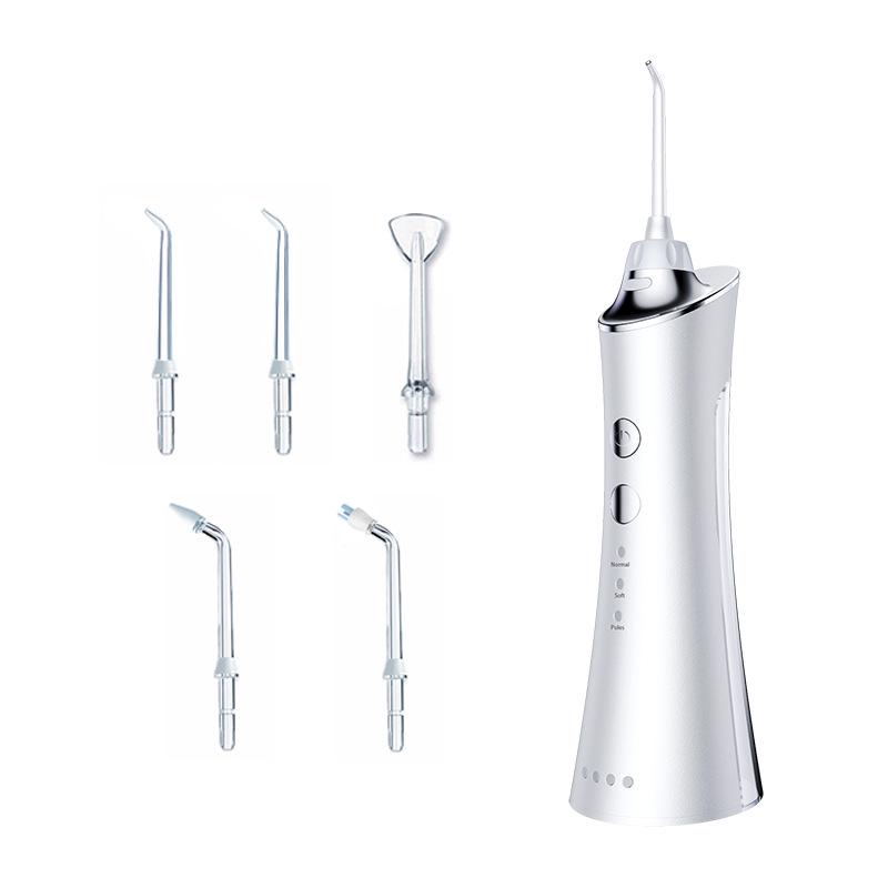 Portable Electric Oral Irrigator Waterproof USB Rechargeable Dental Water Flosser Water Jet Teeth Cleaner 5 Nozzles