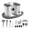 Aspirateur Tondeuse Silencieux pour Toilettage d'Animaux, Forte Aspiration 12kPa, Séchoir à Air Chaud 3 Vitesses, 6 Accessoires Multifonctions pour le Soin des Poils de Chien Chat