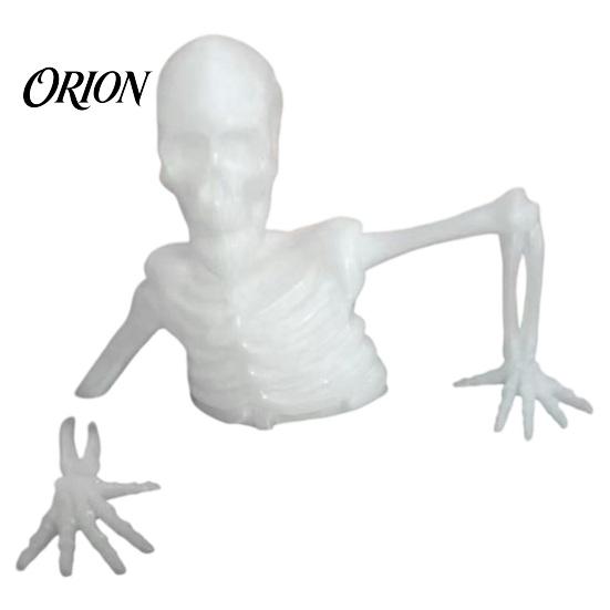 Decorative Skeleton for Gardening Halloween Planter Ornament, Glow-in-The-Dark Figurine, Break Through The Creative Desktop Ornament Holiday