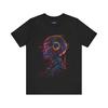 Cyberpunkowy Robot Koszulka Żółta z Grafiką Androida Futurystyczny Streetwear
