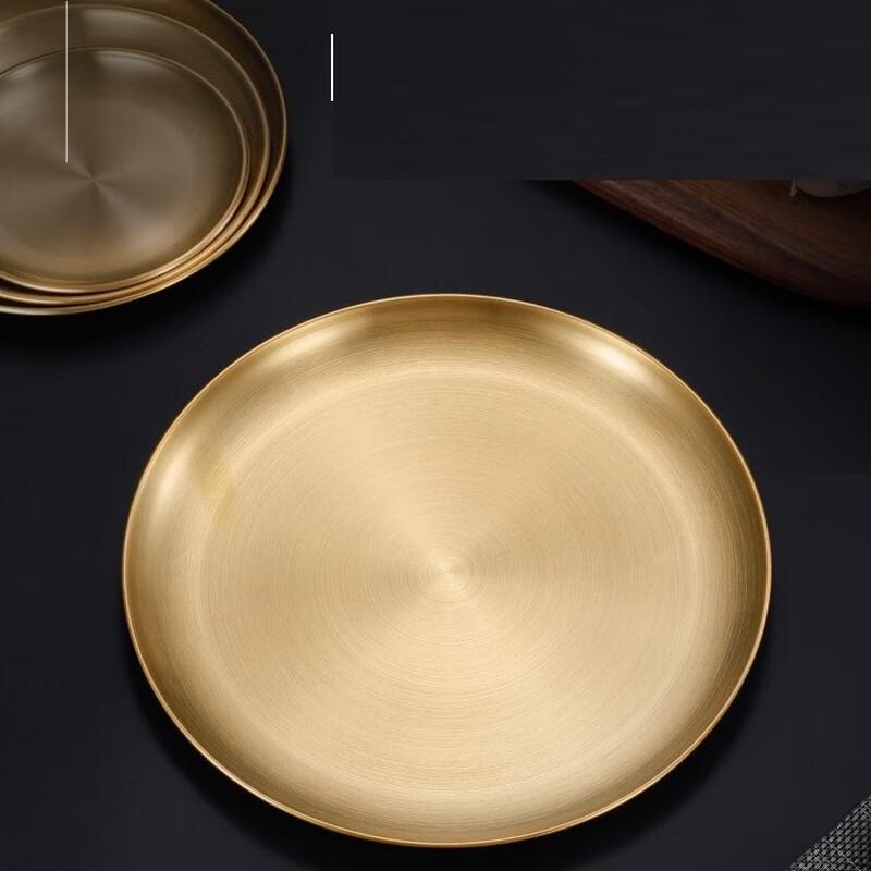 Круглая сервировочная тарелка из нержавеющей стали Wutuo